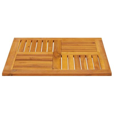 vidaXL Piano per Tavolo 70x70x2 cm Quadrato Legno Massello di Faggio