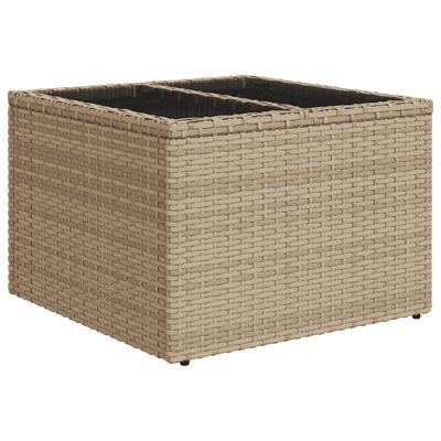 vidaXL Set Divani da Giardino 12 pz con Cuscini Beige in Polyrattan