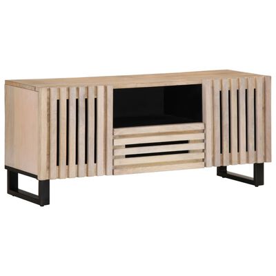 vidaXL Mobile Porta TV 100x34x46 cm in Legno Massello di Mango