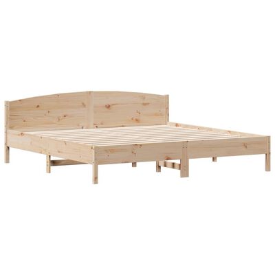 vidaXL Letto senza Materasso 180x200 cm in Legno Massello di Pino