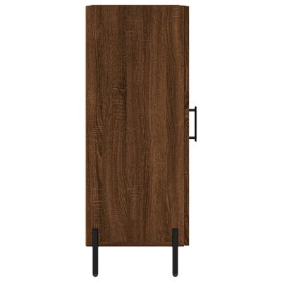 vidaXL Credenza Rovere Marrone 34,5x34x90 cm in Legno Multistrato