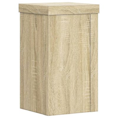 vidaXL Supporti per Piante 2 pz Rovere 10x10x18 cm in Multistrato