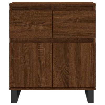 vidaXL Credenza Rovere Marrone 60x35x70 cm in Legno Multistrato