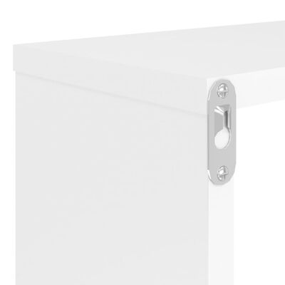 vidaXL Mensole Parete a Cubo 2pz Bianco 80x15x26,5cm Legno Multistrato