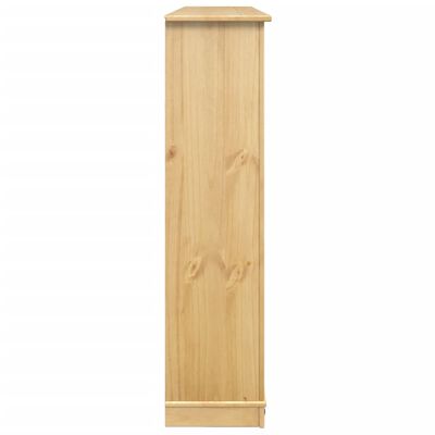 vidaXL Scarpiera Corona 99x32x124,5 cm in Legno Massello di Pino