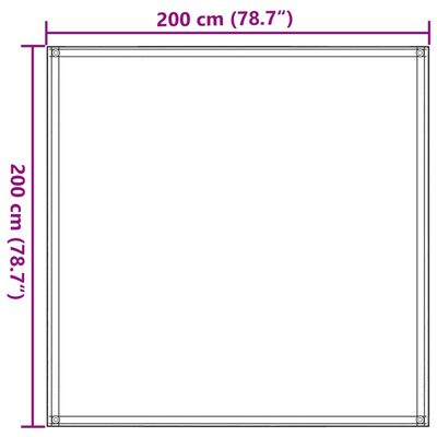 vidaXL Tappeto da Tenda Verde Chiaro 200x200 cm HDPE