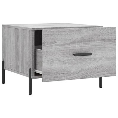 vidaXL Tavolino da Salotto Grigio Sonoma 50x50x40 cm Legno Multistrato