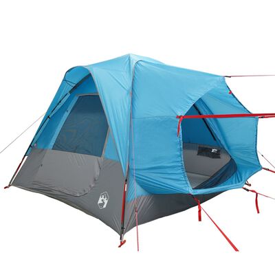 vidaXL Tenda da Campeggio per Auto per 4 Persone Blu Impermeabile