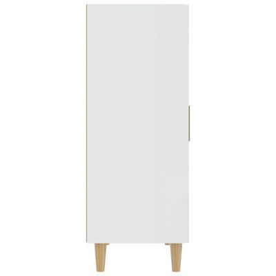 vidaXL Credenza Bianco Lucido 70x34x90 cm in Legno Multistrato