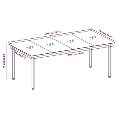 vidaXL Set da Pranzo da Giardino 7 pz con Cuscini Grigio e Nero