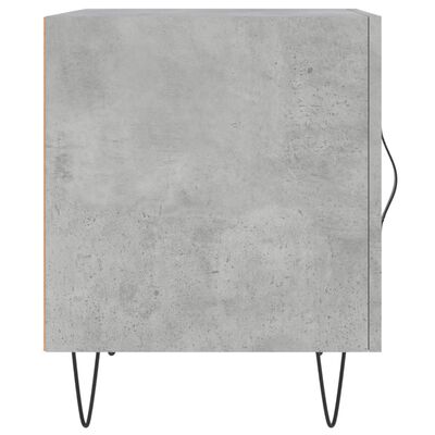 vidaXL Comodini 2 pz Grigio Cemento 40x40x50 cm in Legno Multistrato