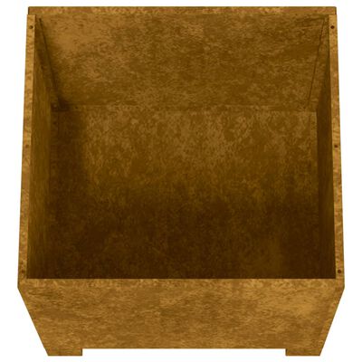 vidaXL Fioriere con Gambe 2pz Ruggine 42x40x43 cm Acciaio Corten