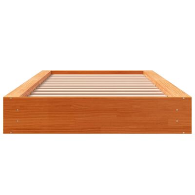 vidaXL Letto senza Materasso Marrone Cera 100x200 cm in Legno di Pino