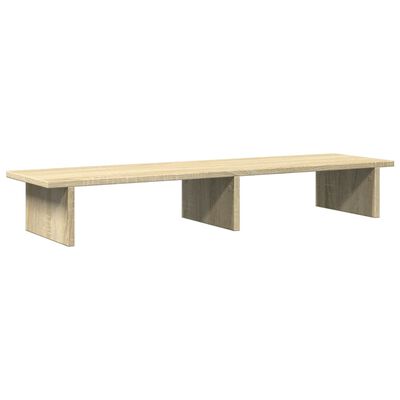 vidaXL Supporto Monitor Rovere Sonoma 100x27x15 cm Legno Multistrato