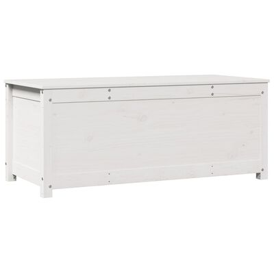 vidaXL Contenitore Portaoggetti Bianco 110x50x45,5cm Massello di Pino