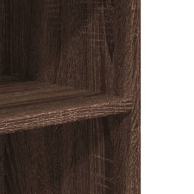 vidaXL Tavolino con Ruote Rovere Marrone 55x60x78 cm in Truciolato