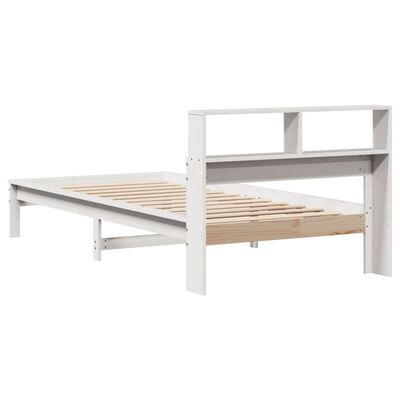 vidaXL Letto con Libreria senza Materasso 75x190 cm in Legno Pino