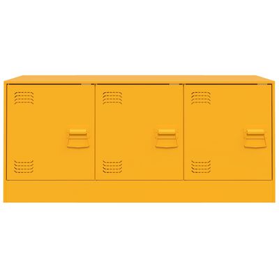 vidaXL Mobile Porta TV Giallo Senape 99x39x44 cm in Acciaio