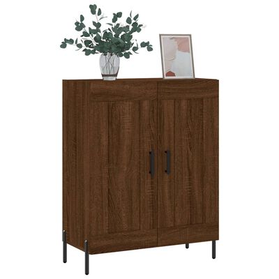 vidaXL Credenza Rovere Marrone 69,5x34x90 cm in Legno Multistrato