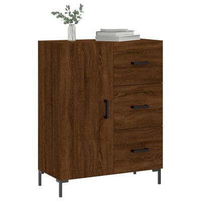 vidaXL Credenza Rovere Marrone 69,5x34x90 cm in Legno Multistrato