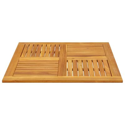 vidaXL Piano per Tavolo 90x90x2,2 cm Quadrato Legno Massello di Faggio