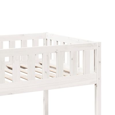 vidaXL Letto per Bambini senza Materasso Bianco 75x190cm Massello Pino