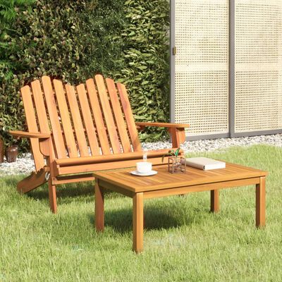 vidaXL Set da Salotto Giardino Adirondack 2pz Legno Massello di Acacia