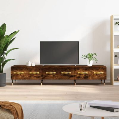 vidaXL Mobile Porta TV Rovere Fumo 150x36x30 cm in Legno Multistrato