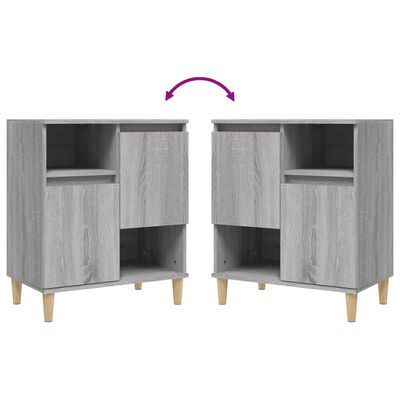 vidaXL Credenza Grigio Sonoma 60x35x70 cm in Legno Multistrato