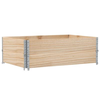 vidaXL Paretali per Pallet 2 pz 120x80 cm in Legno Massello di Pino