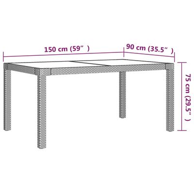 vidaXL Set Mobili da Giardino 7 pz con Cuscini in Polyrattan Bianco