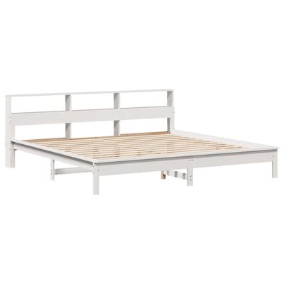 vidaXL Letto senza Materasso Bianco 180x200 cm Legno Massello di Pino