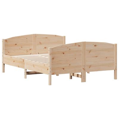 vidaXL Letto senza Materasso 120x190 cm in Legno Massello di Pino