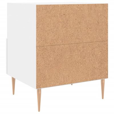 vidaXL Comodino Bianco 40x35x47,5 cm in Legno Multistrato