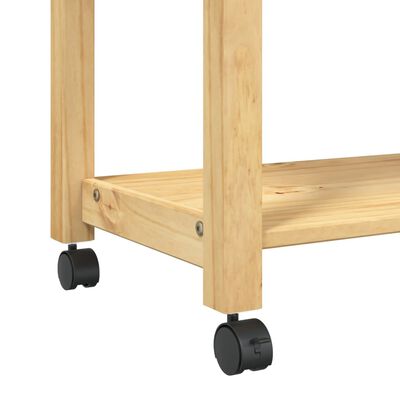 vidaXL Carrello da Cucina MONZA 84x40x90 cm in Legno Massello di Pino