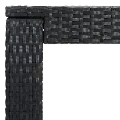 vidaXL Set Bar da Giardino 5 pz con Cuscini Polyrattan Nero