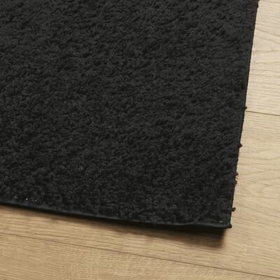 vidaXL Tappeto Shaggy PAMPLONA a Pelo Lungo Moderno Nero 80x200 cm