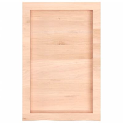 vidaXL Piano Bagno 40x60x(2-4) cm in Legno Massello Non Trattato