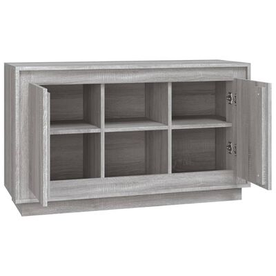 vidaXL Credenza Grigio Sonoma 102x35x60 cm in Legno Multistrato