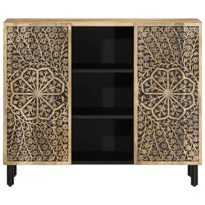 vidaXL Credenza 90x33x75 cm in Legno Massello di Mango