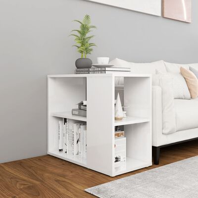 vidaXL Credenza Bianco Lucido 60x30x50 cm in Legno Multistrato