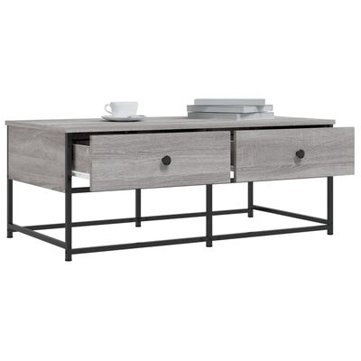 vidaXL Tavolino da Salotto Grigio Sonoma 100x51x40cm Legno Multistrato