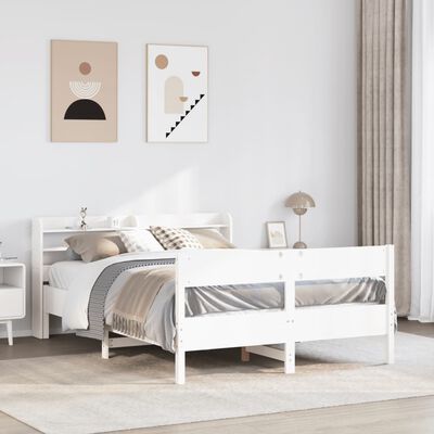 vidaXL Letto senza Materasso Bianco 120x200 cm Legno Massello di Pino