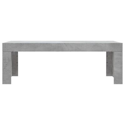 vidaXL Tavolino Salotto Grigio Cemento 102x50x36 cm Legno Multistrato