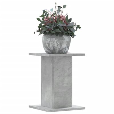 vidaXL Supporti per Piante 2 pz Grigio Cemento 30x30x50 cm Truciolato