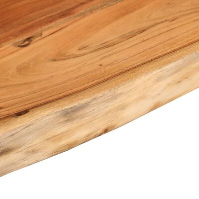 vidaXL Mensola Muro 120x30x2,5cm Rettangolare Legno Acacia Bordi Vivi