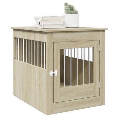 vidaXL Gabbia Cani Arredamento Rovere Sonoma 64,5x80x71cm Multistrato