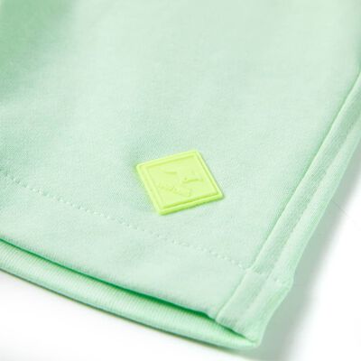 Pantaloncini per Bambini con Coulisse Verde Brillante 116