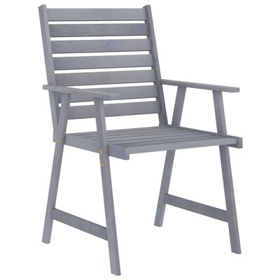 vidaXL Set da Pranzo da Giardino 3 pz Legno Massello di Acacia Grigio