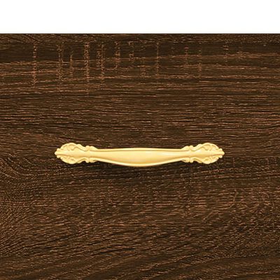 vidaXL Panca Porta Scarpe Rovere Marrone 102x35x55cm Legno Multistrato